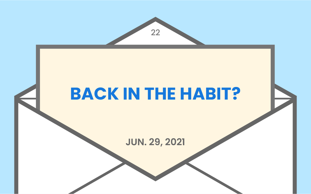 Back in the habit?