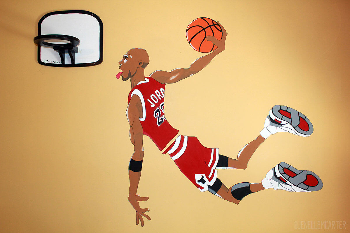 Michael Jordan mural