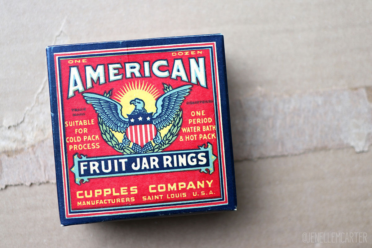 American Fruit Jar Rings vintage box
