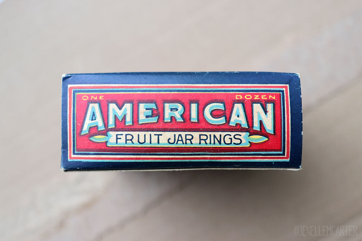 American Fruit Jar Rings vintage box