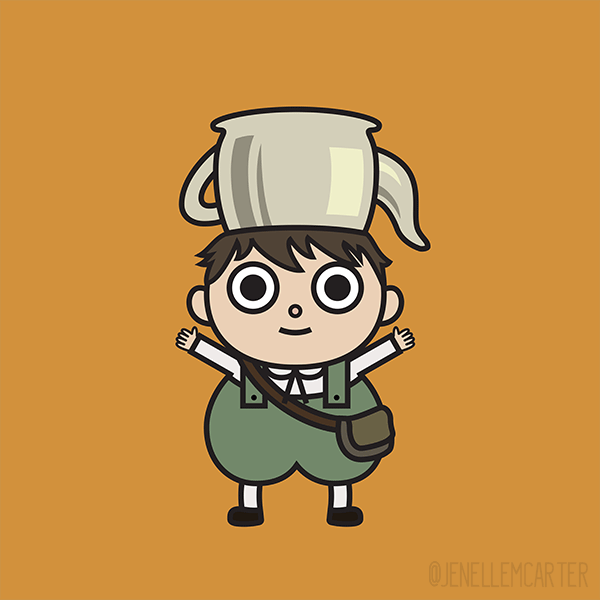 An illustration of Greg from Over the Garden Wall