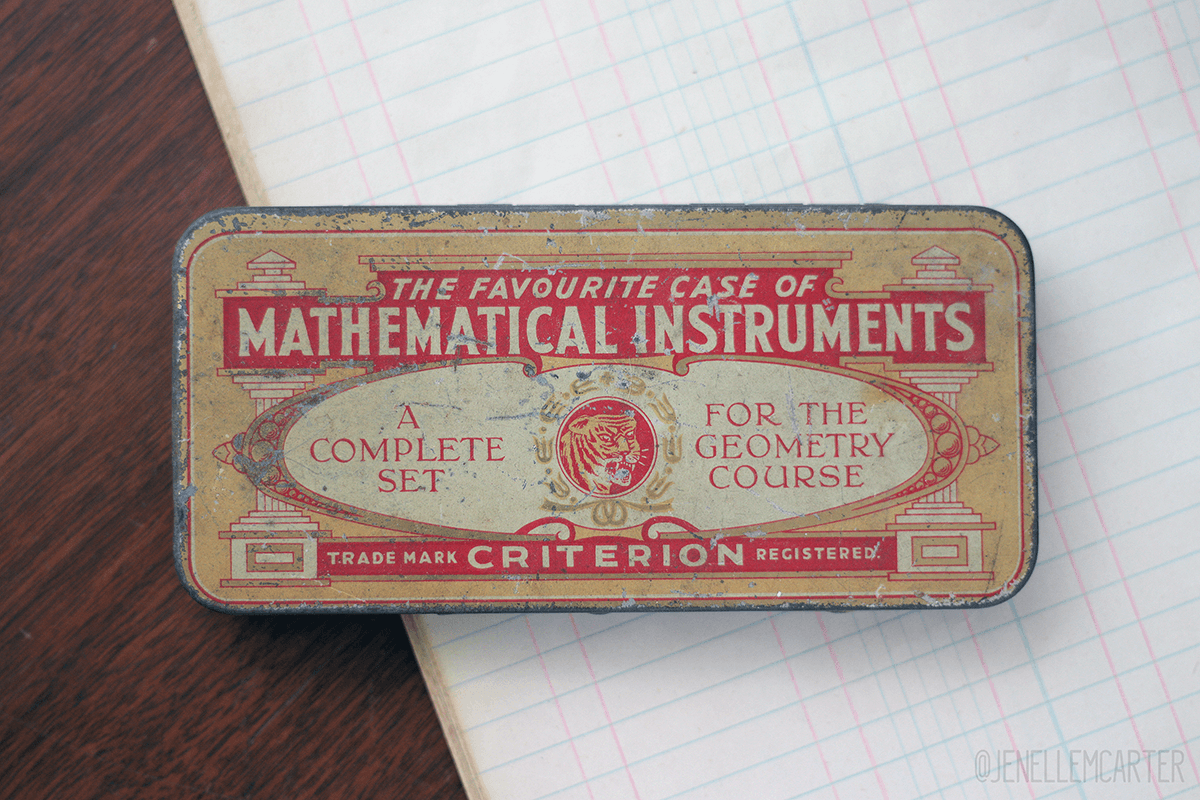 A vintage Criterion math kit