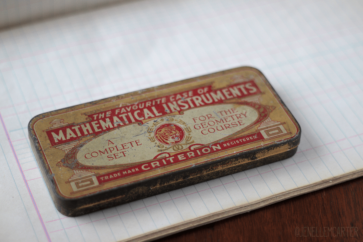 A vintage Criterion math kit